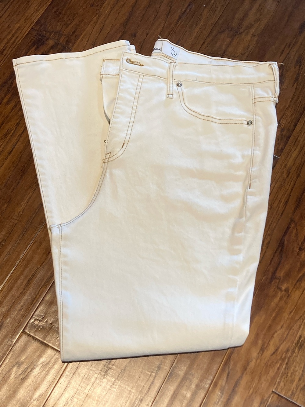Sam Edelman  Slim Straight White Jeans